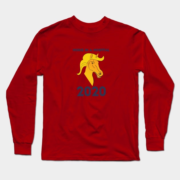 Horse 2020 Long Sleeve T-Shirt by jabberdashery